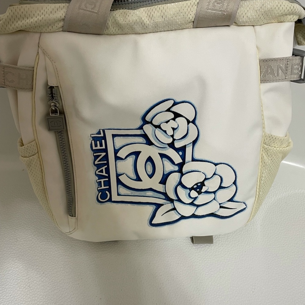 Authentic CHANEL Camellia Sport flower tote bag